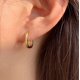 thumbnail image 2 of Pendientes ovalados en forma de U de estilo francés para mujer, diseño de nicho, estilo sencillo y frío, con hebilla para la oreja, pendientes elegantes retro de moda, 2 of 5