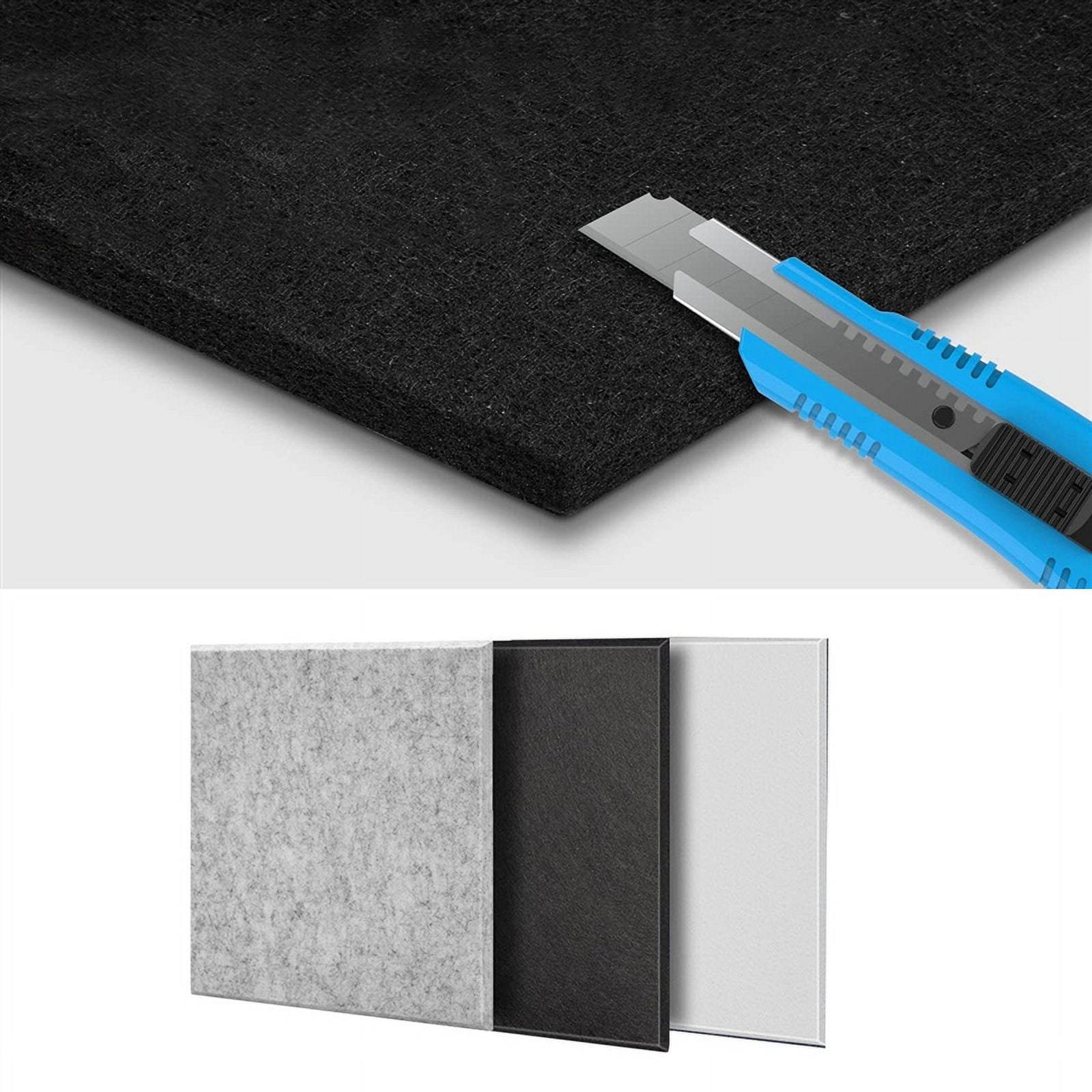 10Pack Sound Proof Panels for Walls,Self-Adhesive Acoustic Panels 12x12x0.4In for Recording Studio,Office,Home,B