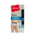 thumbnail image 2 of Hanes Mens Underwear Briefs, 3-Pack, Mid-rise Core + Cotton Stretch Briefs, Value Comfort Underwear, 2 of 7