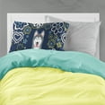 thumbnail image 2 of Carolines Treasures BB5069PILLOWCASE Blue Flowers Alaskan Malamute Fabric Standard Pillowcase Standard multicolor, 2 of 2