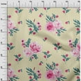 thumbnail image 2 of oneOone Viscose Jersey Fabric Stripe|Watercolor Leaves & Peony Floral Print Fabric BTY 60 Inch Wide, 2 of 5