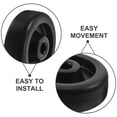 thumbnail image 3 of Shisuyan 4 Pcs Roue de Remplacement pour Tapis Roulant Noir PP Mobilité Facile Rouleaux pour Entraînement, 3 of 8