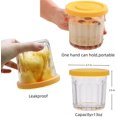 thumbnail image 4 of baomifa-2 Pack Small Glass Food Jars with Lids,Overnight Oats Container,13 OZ Round Glass Storage Container for Food Portion,Dipping Sauce,Snack,Yogurt,Leakproof,Freezer Safe(pink yellow), 4 of 4