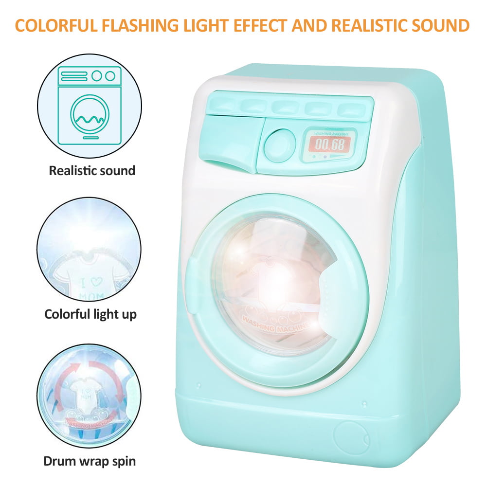 Details about   Dollhouse Mini Washing Machine Baby Home Mini Laundry Play Set Pretend Play 