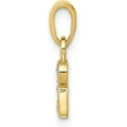thumbnail image 2 of Solid 10K Yellow Gold and Rhodium Diamond Initial R Charm - 15mm Natural Diamonds, 2 of 5