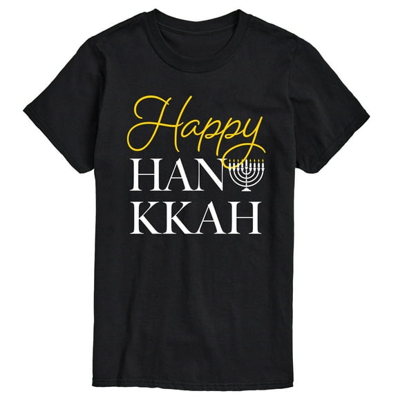 Instant Message - Happy Hanukkah - Men's Short Sleeve Graphic T-shirt
