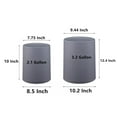 thumbnail image 5 of QIUYI Small Trash Can with Swing Lid Round Garbage Can for Kitchen, Bedroom, Home Office, Craft Room, Dorm Room, Powder Room, Bathroom Trash Bin (Black (2.1 Gal)), 5 of 7