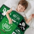 thumbnail image 5 of Kainsy Paready Golf Blanket Best Golf Gifts for Men Adults Golf Lovers Soft Cozy Golf Fleece Throw Blanket Golfing Gift for Him Golfers Blanket Sport Lover Blanket for Bed Sofa Camping Couch (60"x80"), 5 of 8