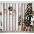 thumbnail image 1 of Cortina de ventana ABPHQTO Navidad Año Nuevo 130x210 cm (Dos piezas), 1 of 1