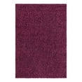 thumbnail image 2 of Unique Loom Solid Shag Collection Area Rug (4' 1" x 6' 1" Rectangle Eggplant Purple), 2 of 6