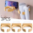 thumbnail image 2 of Bathroom Hair Dryer Bracket Hair Care Tool Bracket Wall Bracket Hair Dryer Shelf Bathroom Bathroom Toilet Storage Wall Bracket Small over The Sink Dish Drying Rack Adjustable Height, 2 of 5