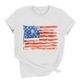 thumbnail image 4 of American Flag Shirts for Women: USA Flag Graphic Tee 4th July T Shirt Blouse Tops, 4 of 6