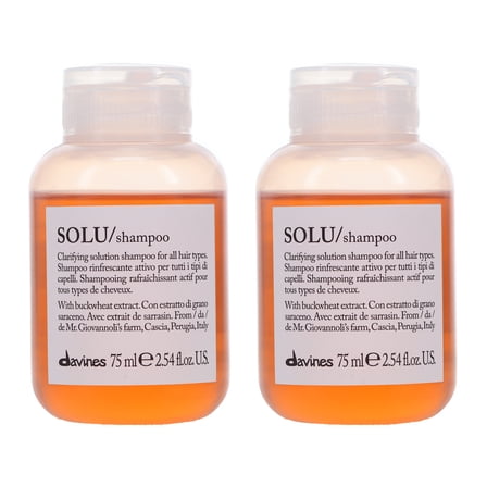 Davines SOLU Clarifying Shampoo 2.54 oz 2 Pack
