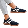 thumbnail image 5 of Women’s Retro Casual Sneakers with Gum Sole, Lightweight Walking Shoes, Soft Cushion Support, Lace-Up Everyday Trainers, 5 of 6