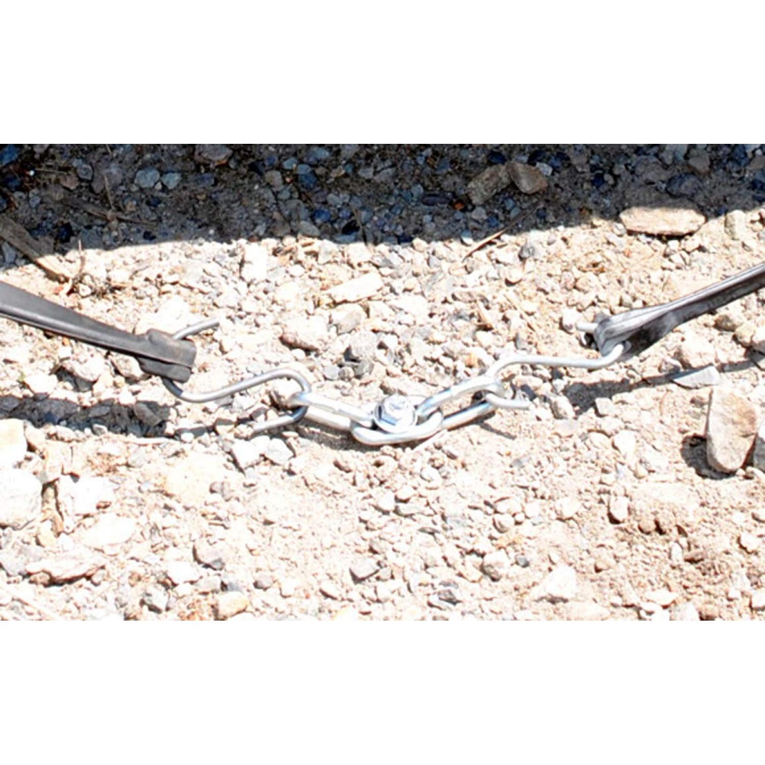 12pc Lag Screw Tent Stakes Festival Kit – 3/8 X 14 With Chain Links For Burning Man