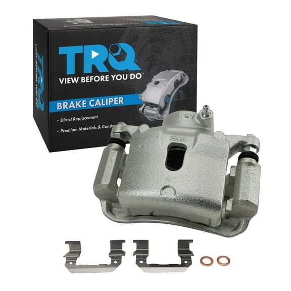 TRQ Front Left Brake Caliper w/Bracket Drivers Side Compatible with 2013-2016 Hyundai Veloster