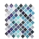 thumbnail image 1 of Papel pintado autoadhesivo NQ para azulejos azul claro 25 x 21 cm película decorativa impermeable, 1 of 5