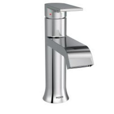 Moen Bathroom Faucet Handle moen 6702 genta single handle centerset bathroom faucet with duralast valve technology and pop-up drain assembly ()