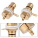 thumbnail image 3 of Montaje En Panel Rca De Cobre Chapado En Oro Conector Hembra De Conector De Audio 2 Piezas Kearding EL008352-00, 3 of 6