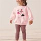 thumbnail image 1 of Odeerbi 2-8 Años Conjunto Niña Sudadera Daisy Algodón Cuello Redondo Mallas Conjunto Dos Piezas Primavera Sudadera Cintura Elástica Pantalones Largos, 1 of 9