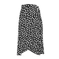 thumbnail image 4 of VOUZZA Womens Polka Dot Skirt Casual Chic Slit Split Long Midi Skirts, 4 of 4