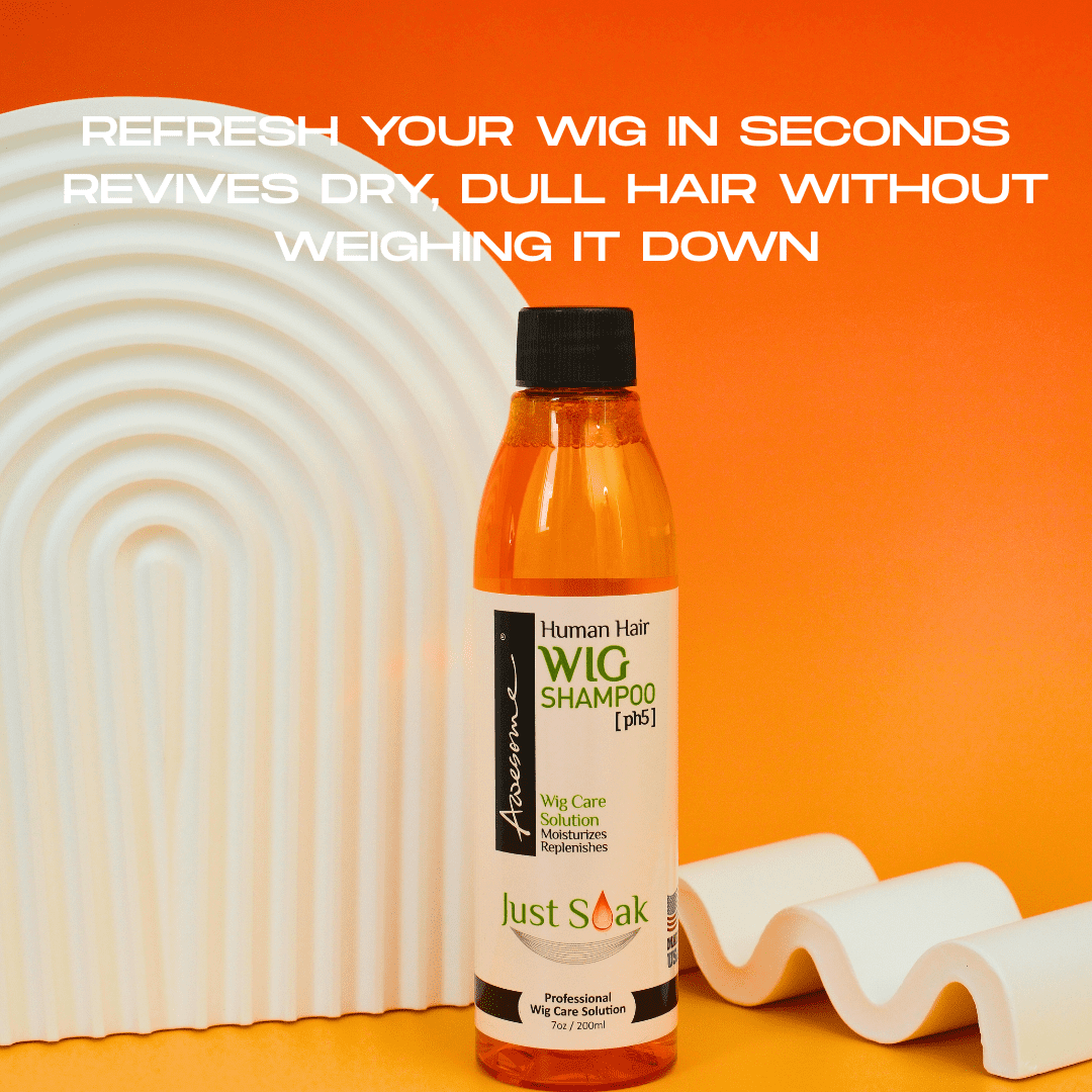 Awesome Human Hair Wig Shampoo & Conditioner, Premium set of 3, Promoting Silkiness, Shine & Freshness I Preventing Dryness (7 fl oz, 2.3 fl oz travel size)