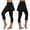 Black, variant on Patlollav Womens Casual Skirt Leggings Tennis Pants Sports Fitness Cropped Culottes
