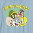 thumbnail image 2 of Boy's Looney Tunes Super Egg-Cited Group Portrait  Graphic Tee Light Blue Small, 2 of 4