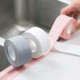 thumbnail image 2 of 1 rollo de cinta impermeable y antimoho para cocina, hueco para fregadero de cocina y baño a prueba de humedad, pegatina para inodoro con hermosa costura, Co, 2 of 5