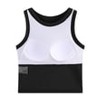 thumbnail image 5 of Lixiuxyad Summer Womens Tank Tops 2025 Summer Sleeveless Tank Tops Ribbed High Neck Racerback Slim Fitted Color Block Casual Shirts(Clear S), 5 of 6