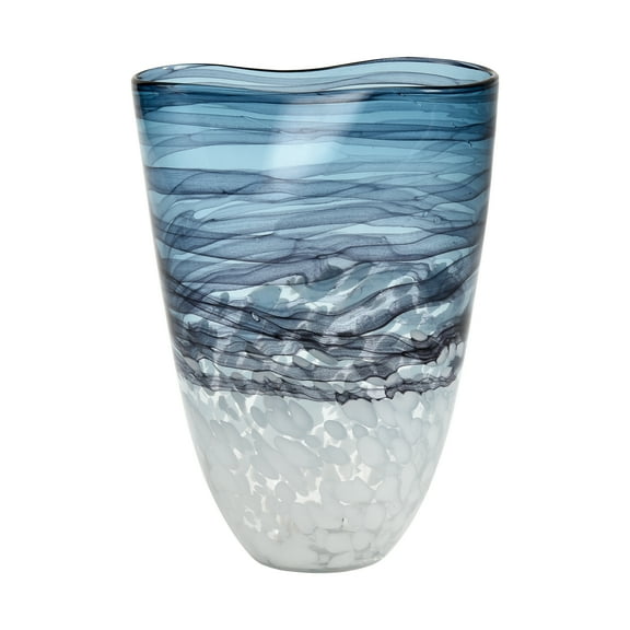 Elk Home Loch Seaforth Coastal Vase in Blue Finish