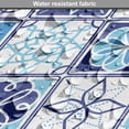 thumbnail image 5 of Azulejo Dog Crate Cover, Folkloric Portuguese Pattern with Floral Motifs in Squares, Easy to Use Pet Kennel Cover Small Dogs Puppies Kittens, 7 Sizes, Dark Sky Blue Sky Blue, by Ambesonne, 5 of 6