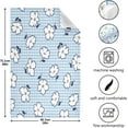 thumbnail image 4 of Dreamtimes Soft Absorbent Reusable Kitchen Towels, Set of 6|28x18 in, White Flower Plaid Dining Kitchen Living Room Tea Towels Dish Towels Decorative Towels, 4 of 7