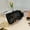 Black, variant on Clear Makeup Bag with Zipper - Transparent Cosmetic Pouch Travel Toiletry Organizer - PVC Leather Toiletry Bag for Toiletries, Makeup, Brushes, Cables, and Small Accessories - Portable Carry On