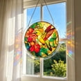 thumbnail image 3 of Acrylic Jigsaw Puzzle Suncatcher-Galactic Colorful Birds, Stained Glass Window Hanging, Home Decor Creative Mom Gifts, Birthday Gifts for Women,Wife, Sisters, Aunt, Besties 7.4in, 3 of 4