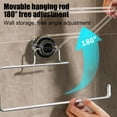 thumbnail image 7 of LACKUST Suction Cup Toilet Paper Holder, No Drill Stainless Steel Bathroom Wall Mounted, Rust Proof Rotating Black Modern Toilet Paper Holder, 7 of 7