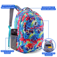 thumbnail image 6 of J World Boys and Girls Cornelia 18" Multi Compartment Laptop Backpack for School and Travel, Tie Dye, 6 of 7