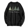 thumbnail image 4 of Fiaer Christmas Sweatshirts for Women Long Sleeve Crew Neck Xmas Tops Baggy Plus Size Cute Graphic Fashion Casual Pullover Black M, 4 of 4