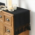 thumbnail image 2 of TETOU Boho Table Runner 12x72 Inch with Tassels Farmhouse Bohemian Table Runner Dining Rustic Home Decor - Black, 2 of 7