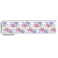 thumbnail image 3 of Ambesonne Lily Pattern Fabric by the Yard Upholstery, Botany Floral Boho Art, 5 Yards, Hot Pink Pale Azure Blue, 3 of 5