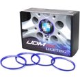 thumbnail image 1 of iJDMTOY (4) Anodized Blue Aluminum Wheel Center Cap Surrounding Ring Decoration Trims Compatible With BMW All 68mm, 1 of 5