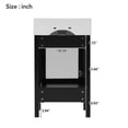 thumbnail image 3 of Harper & Bright Designs 20" Bathroom Vanity with Sink and Storage for Small Space, 3 of 19