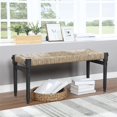thumbnail image 3 of Winchester Bench Natural Seagrass Seat Gray Frame K/D Legs, 3 of 6
