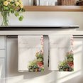 thumbnail image 7 of Spring Flowers Kitchen Towels Set of 3, Botanical Blossom Floral Pot Plants Absorbent Dish Towels for Kitchen, Microfiber Hand Towel, Quick Drying Tea Towel for Cleaning Decorative Dishcloths, 7 of 7
