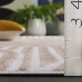 thumbnail image 4 of SAFAVIEH Maya Musa Geometric Runner Rug, Taupe/Ivory, 2' x 8', 4 of 10