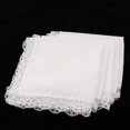 thumbnail image 1 of s de encaje de boda, suave, Paquete de 20 - s de para hombres y mujeres Baoblaze Pañuelo de algodón blanco, 1 of 8