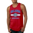 thumbnail image 1 of Wild Bobby City of Orlando Basketball Fantasy Fan Sports Mens Tank Top, Red, Large, 1 of 5