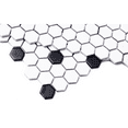 thumbnail image 5 of The Tile Life Honeycomb Remi 1" x 1" Black and White Porcelain Mosaic Tile - 1 Sheet, 5 of 7