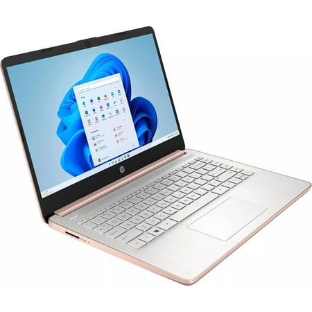 HP 14" Ultral Light Laptop Computer - with Microsoft Office Lifetime License, 16GB RAM, 384GB Storage(128GB eMMC+ 256GB microSD), Intel Quad-Core N4120, Anti-Glare HD Display, Webcam, Win 11 S Mode