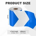 thumbnail image 2 of Uxcell Reflective Tape, Self-Adhesive Trailer Reflector Tape Waterproof Warning Sticker Blue-white 6 Inch x 82 Feet, 2 of 6